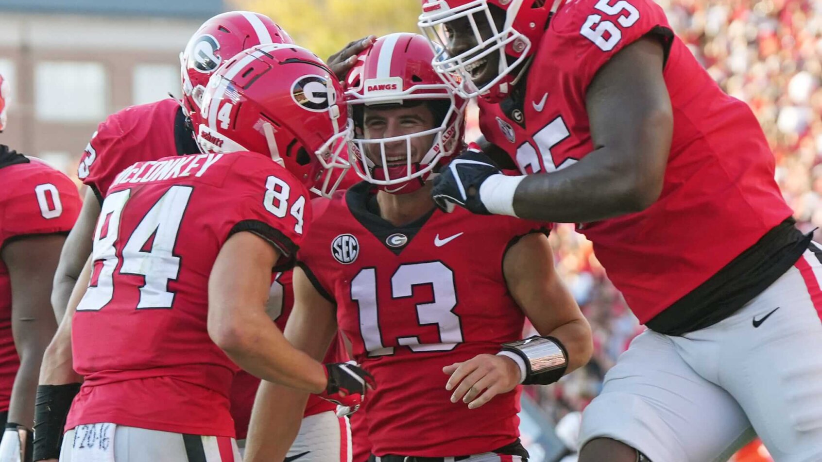 Georgia Bulldogs celebration