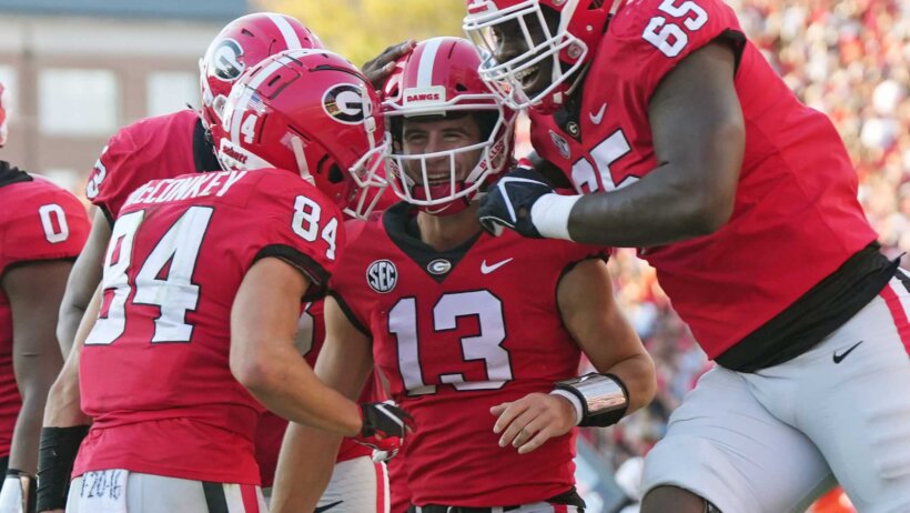 Georgia Bulldogs celebration