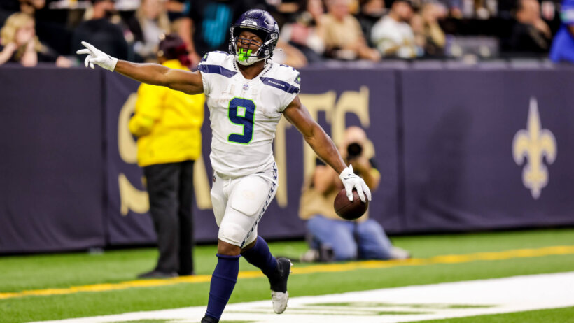 Kenneth Walker III TD celebration