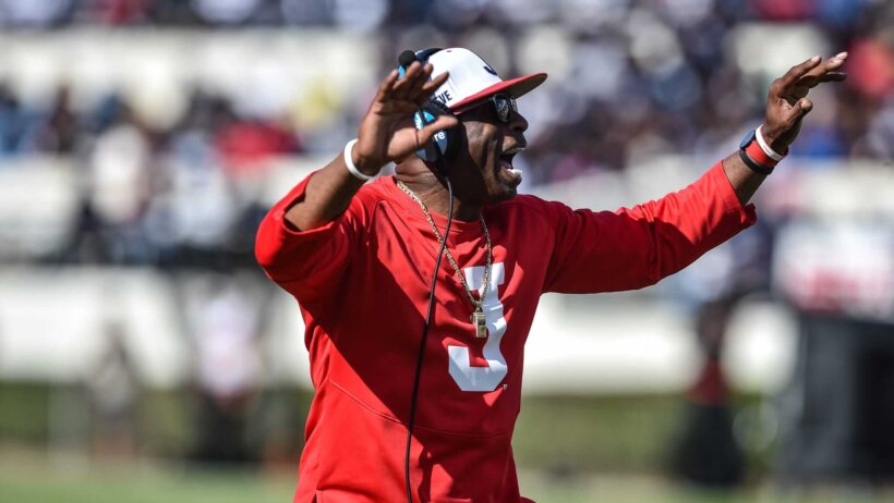 Jackson State Head Coach Deion Sanders is seen during their homecoming NCAA college football game