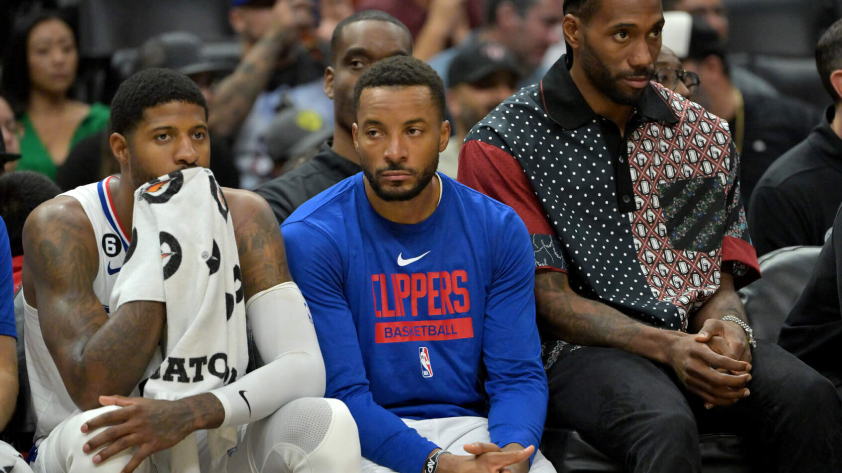 Clippers dejected bench reaction