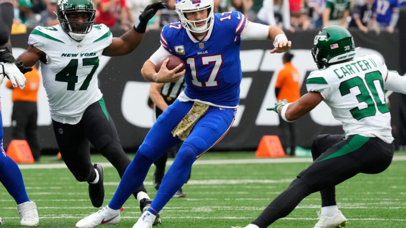 Josh Allen running the ball