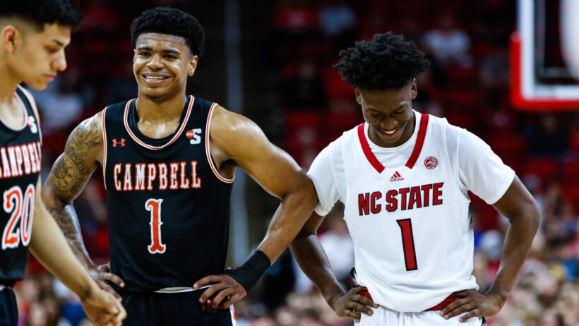 Campbell Fighting Camels guard Ricky Clemons. Campbell vs UNC Asheville
