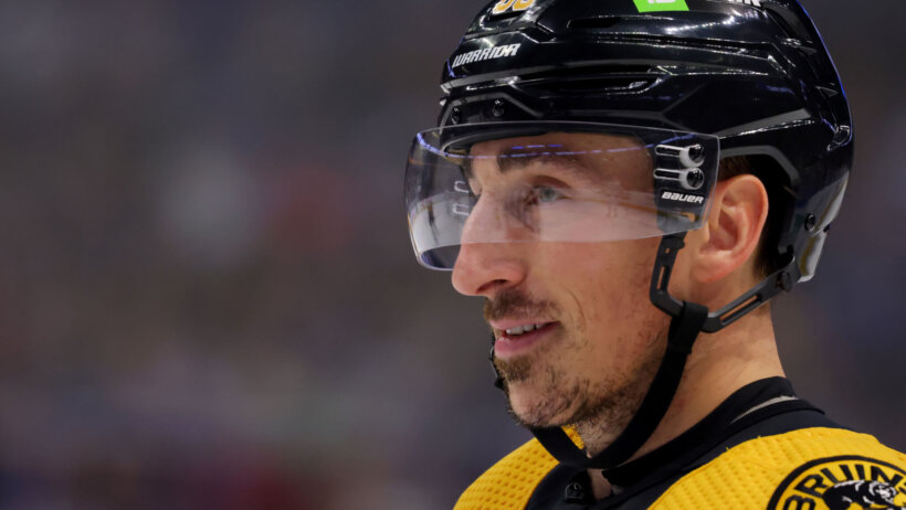 Boston Bruins left wing Brad Marchand during the third period against the Buffalo Sabres