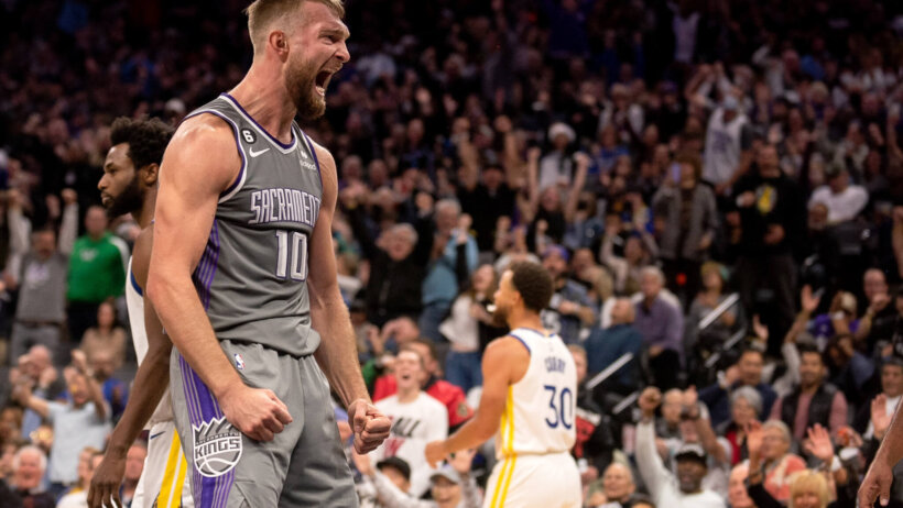 Domantas Sabonis pumped reaction