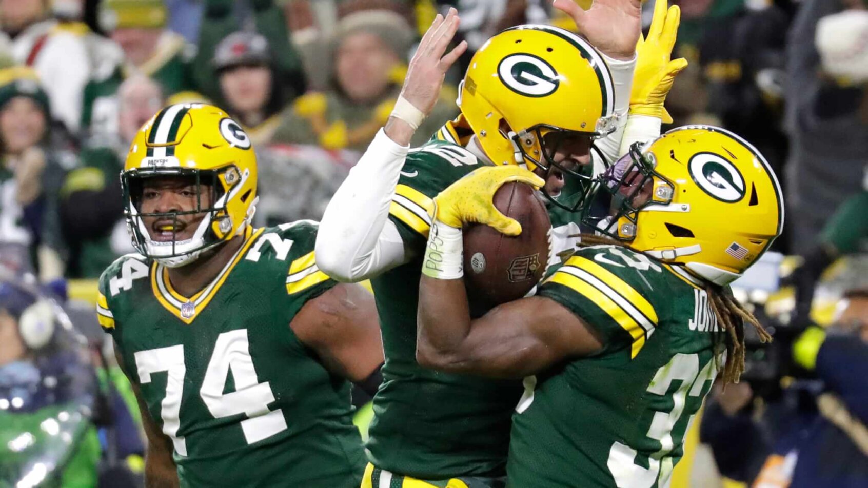 Packers TD celebration