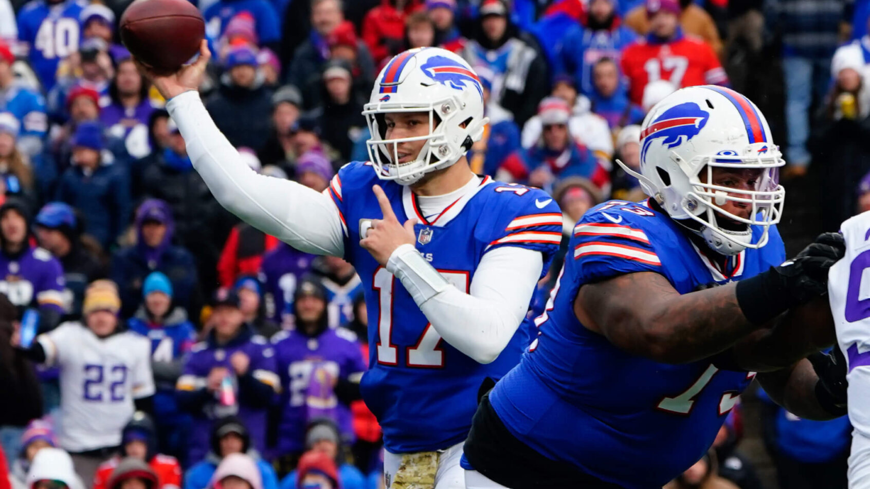 Josh Allen uncorks a throw