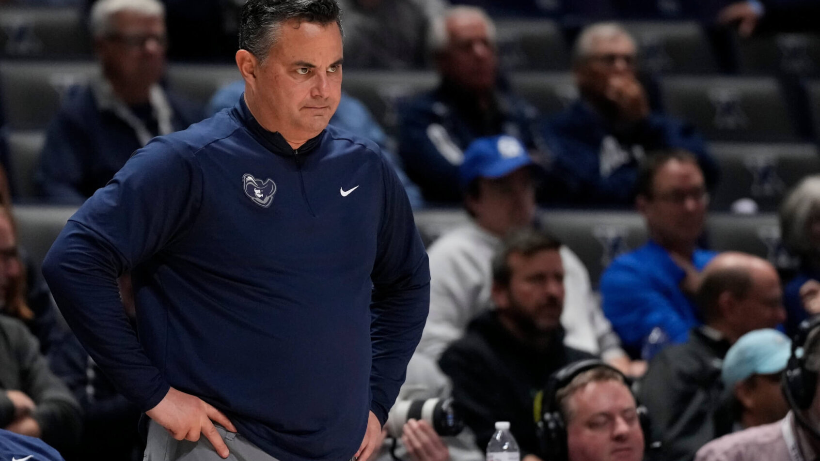 Xavier Musketeers head coach Sean Miller on the sideline