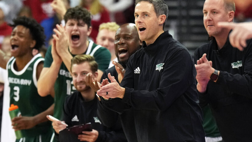 Green Bay Phoenix head coach Will Ryan on his team's sideline