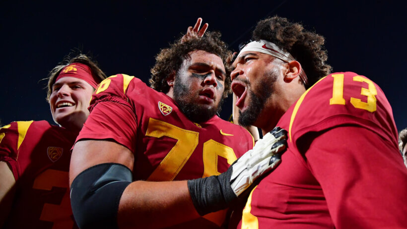 USC Trojans celebration