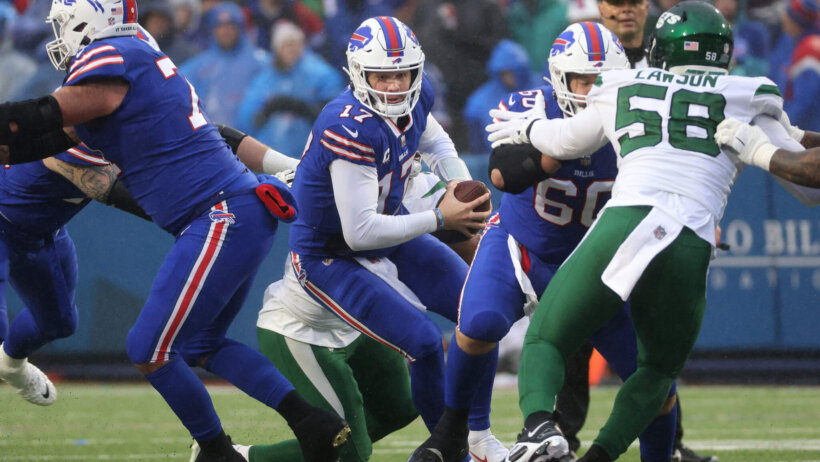 Josh Allen running