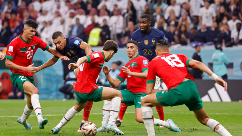 Morocco vs France: World Cup semifinal 2022.