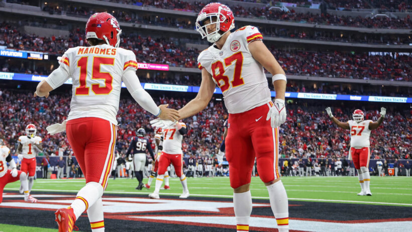 Patrick Mahomes and Travis Kelce
