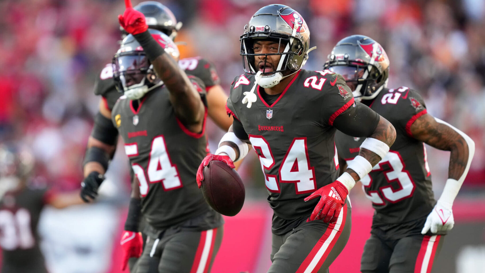Tampa Bay players celebrating