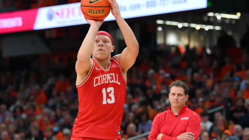 Cornell Big Red guard Isaiah Gray shooting a jumper