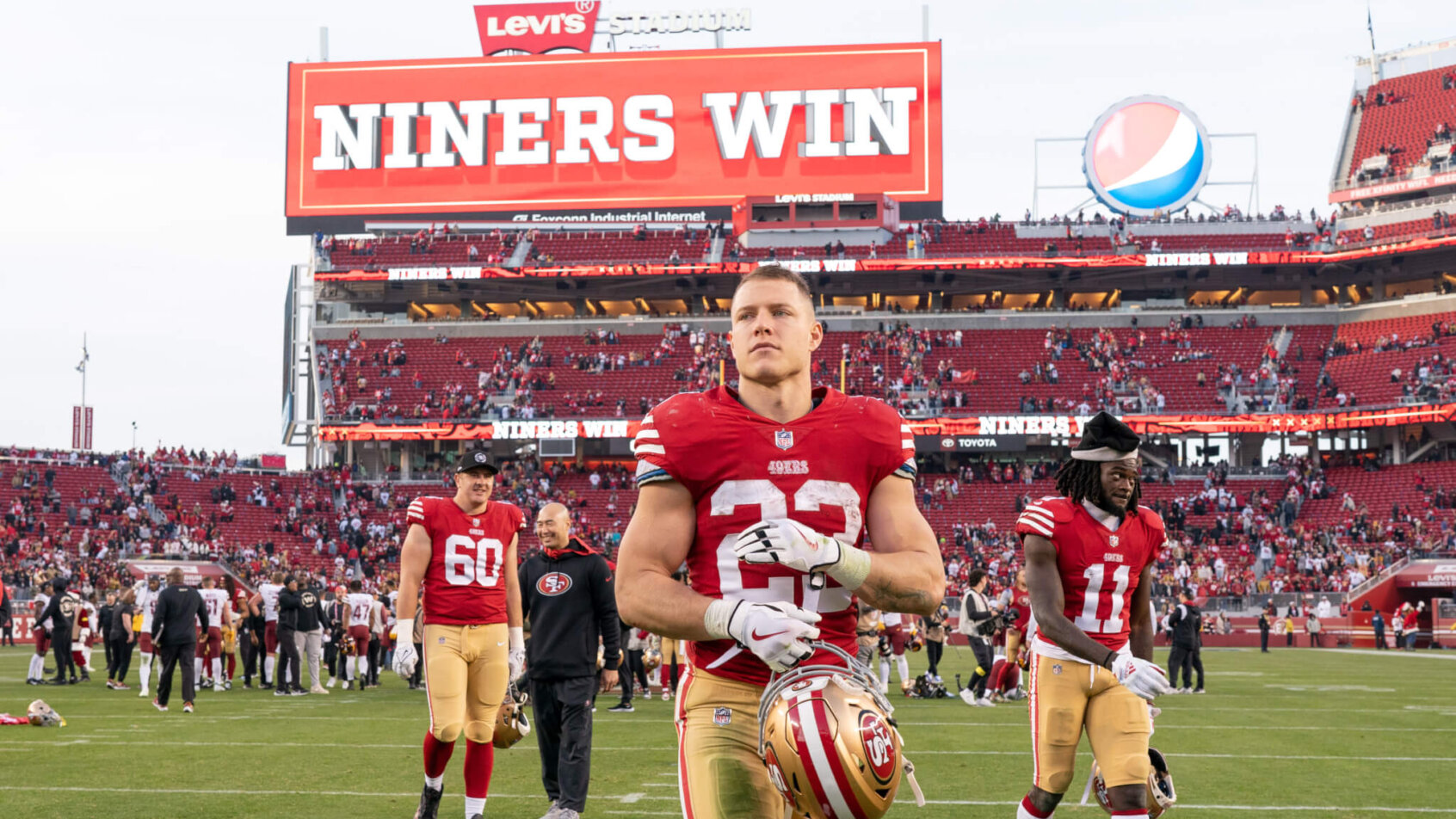 San Francisco 49ers running back Christian McCaffrey