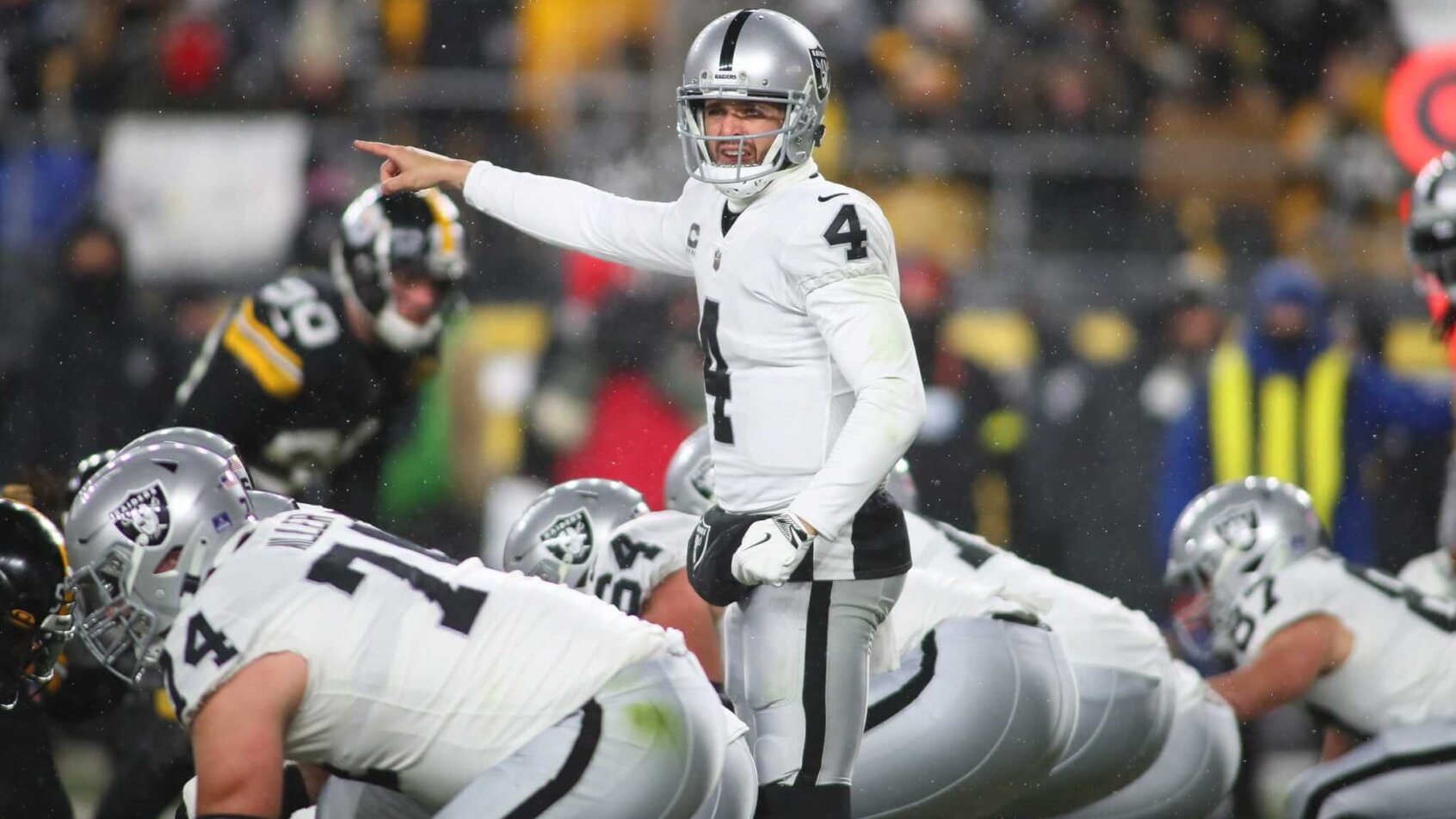 Derek Carr under center with the Raiders