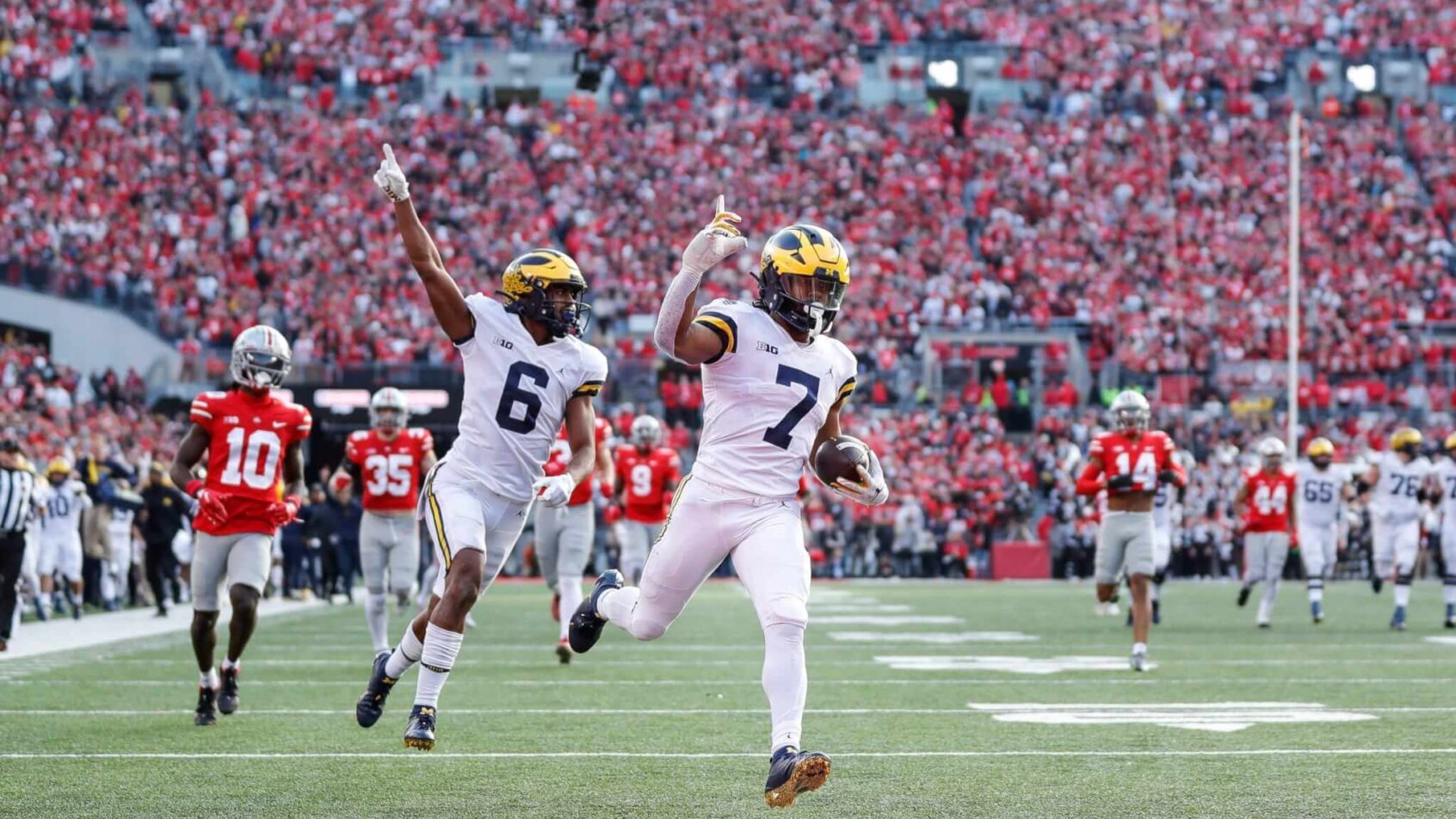 Donovan Edwards TD run versus Ohio State.