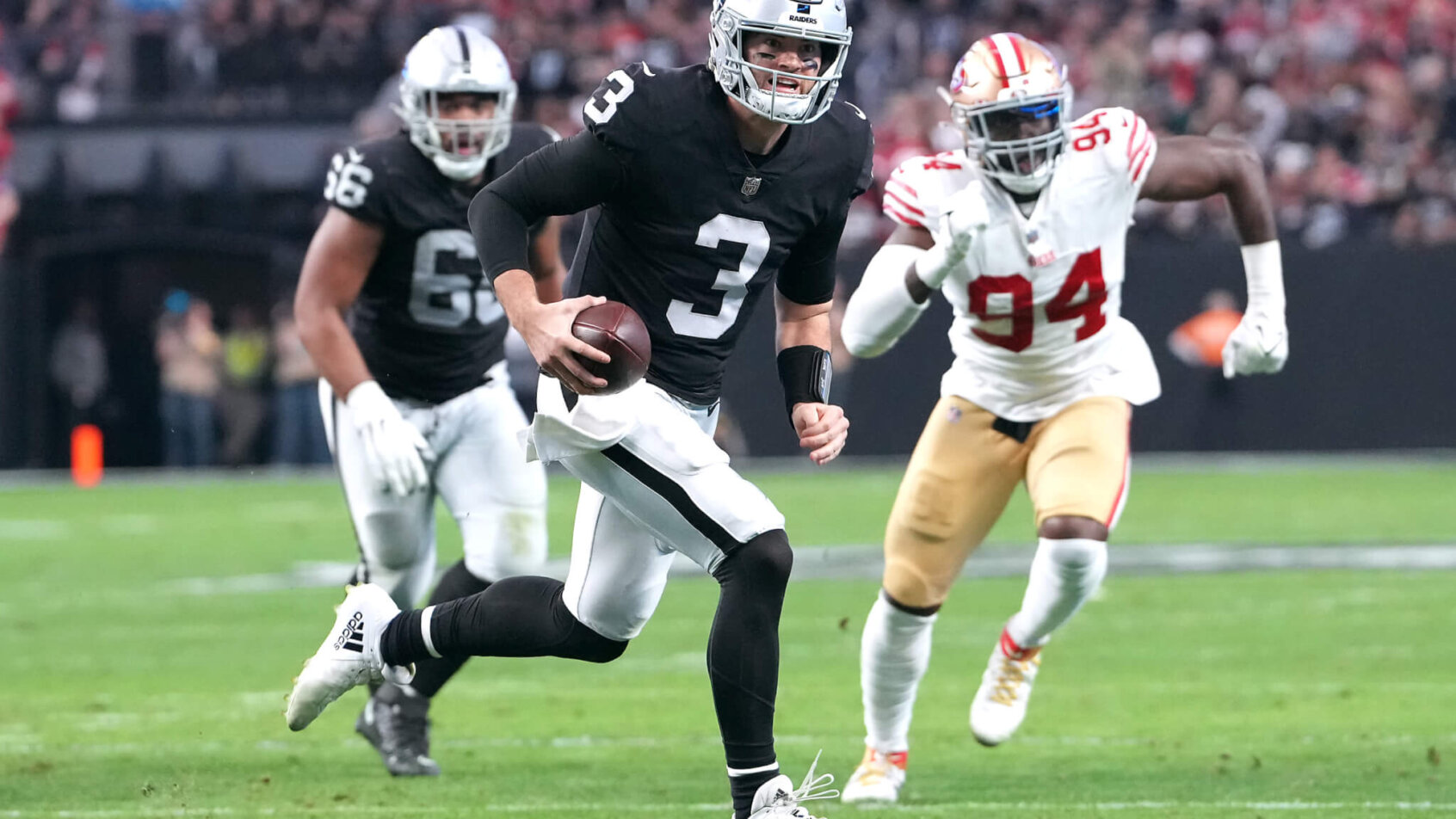 Las Vegas Raiders quarterback Jarrett Stidham