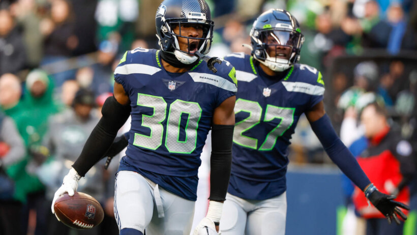 Seattle Seahawks celebrating