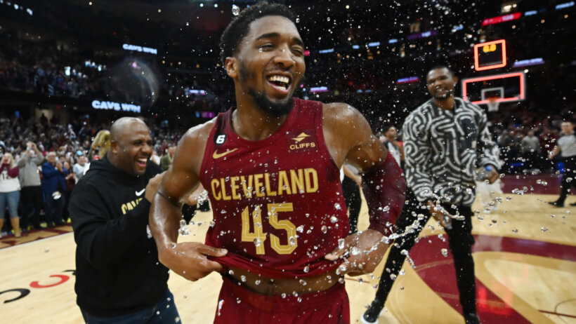 Donovan Mitchell following his franchise record setting 71 point performance