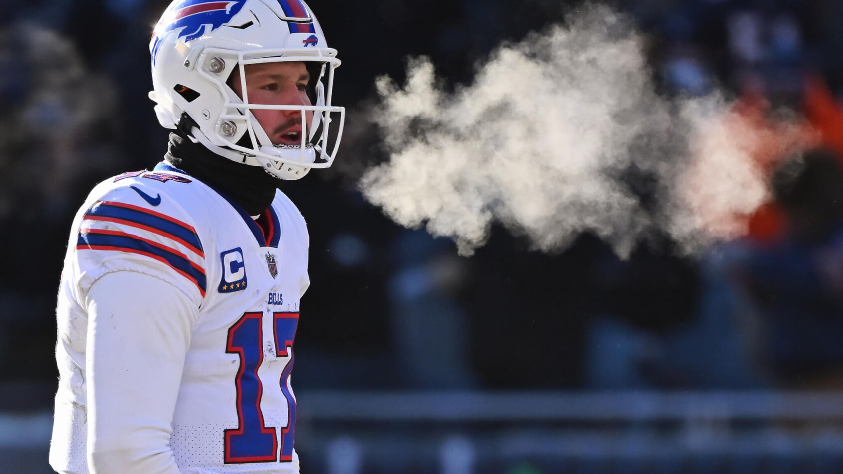 Josh Allen calling plays at line