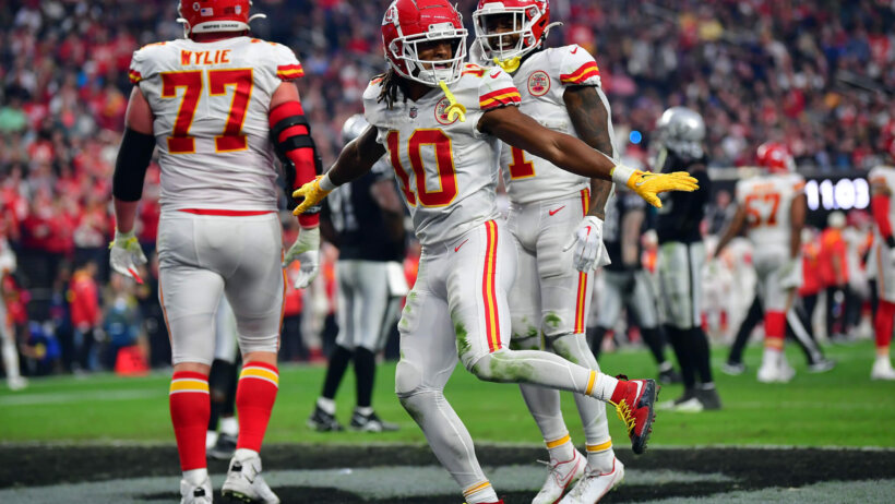 Kansas City Chiefs running back Isiah Pacheco