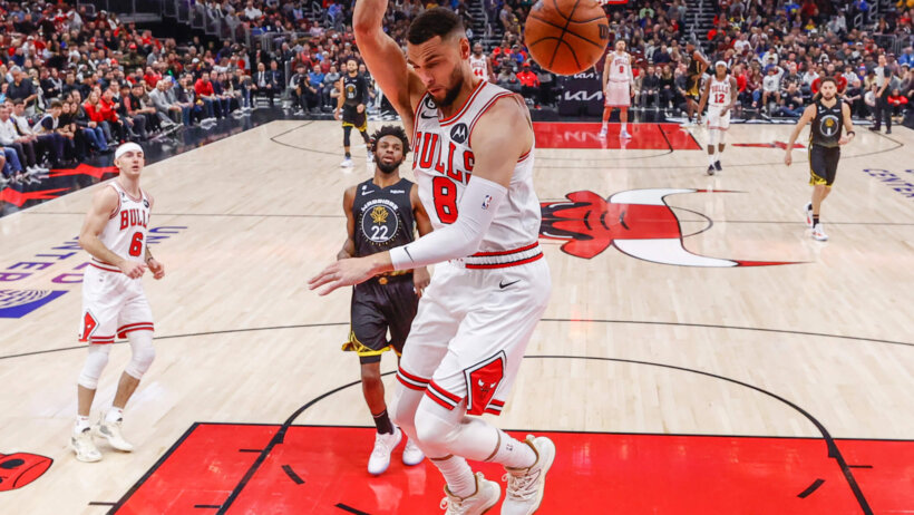 Zach LaVine dunk vs Warriors
