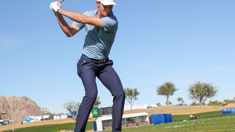Will Zalatoris gets some work in on the range