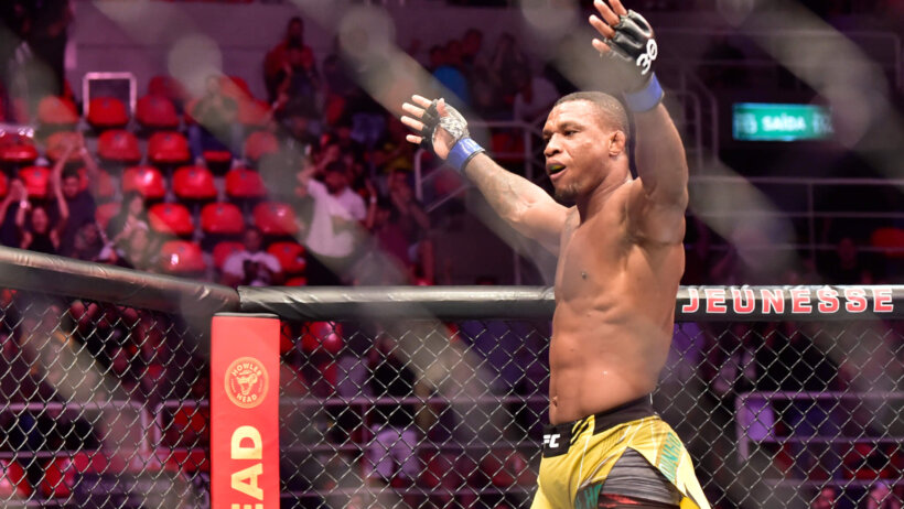 Jailton Almeida celerbates a win