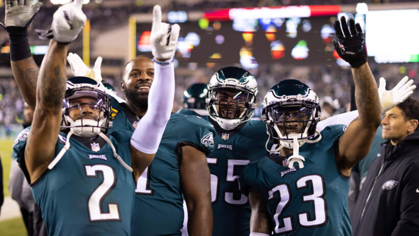 Philadelphia Eagles celebrating