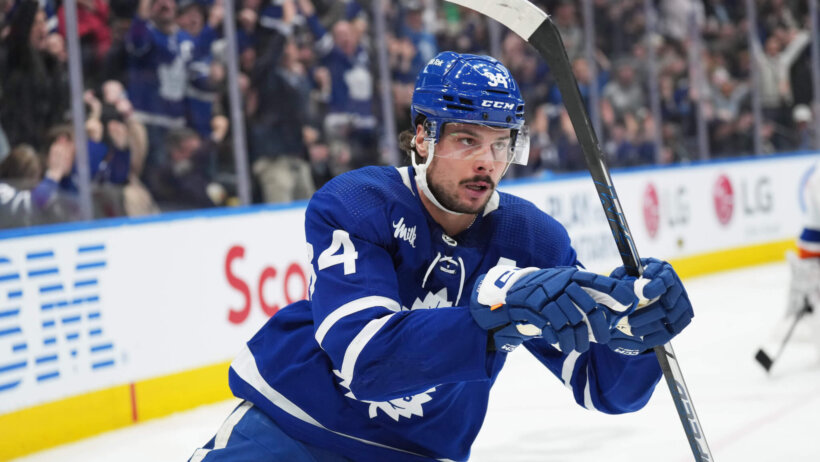 Auston Matthews goal celebration