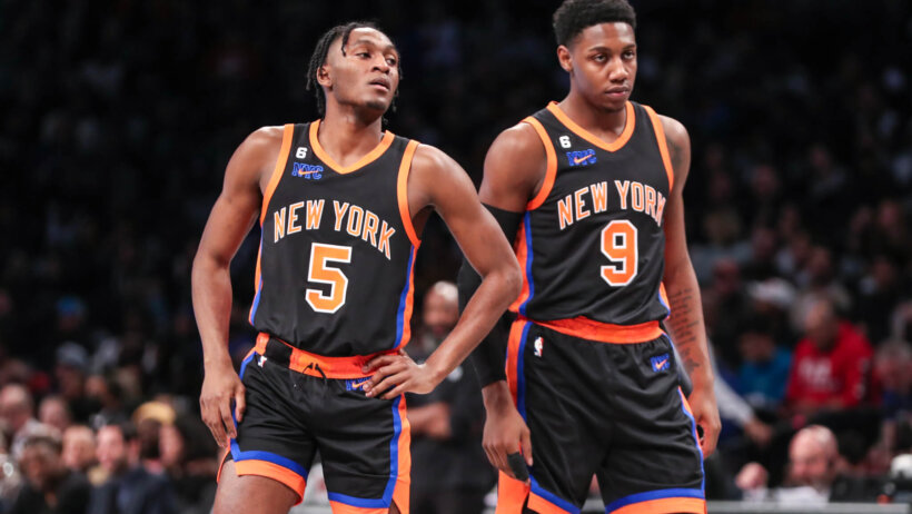 R.J. Barrett and Immanuel Quickley enter the game