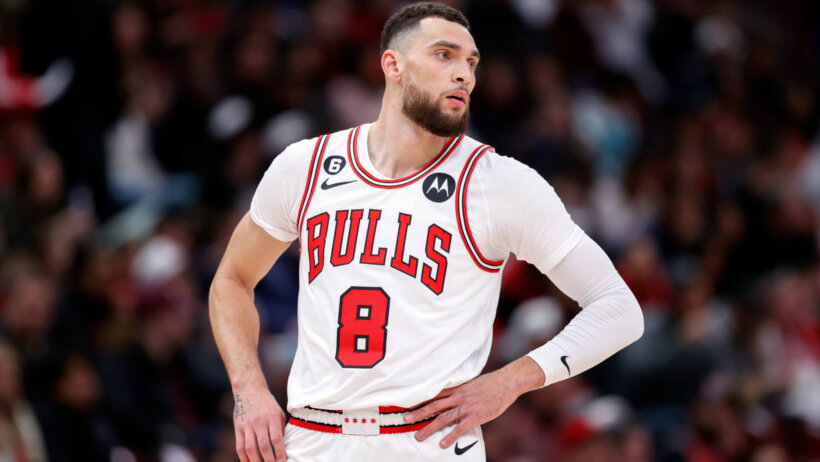 Zach LaVine hand on hips