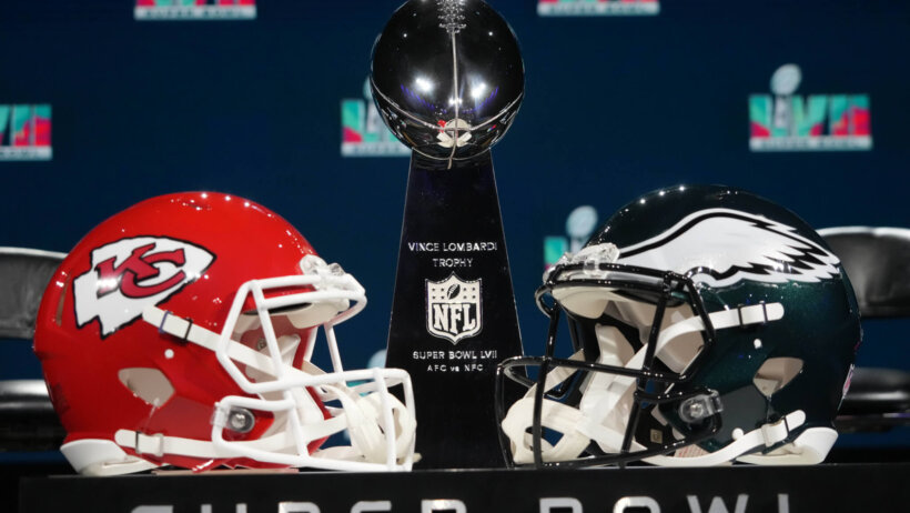 Super Bowl 57 between the Philadelphia Eagles and Kansas City Chiefs