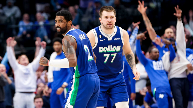 Dallas Mavericks star players Kyrie Irving and Luka Doncic