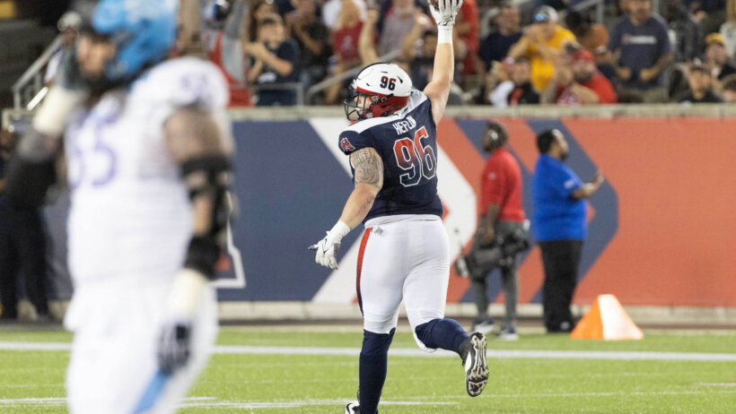 Jack Heflin fumble recovery celebration