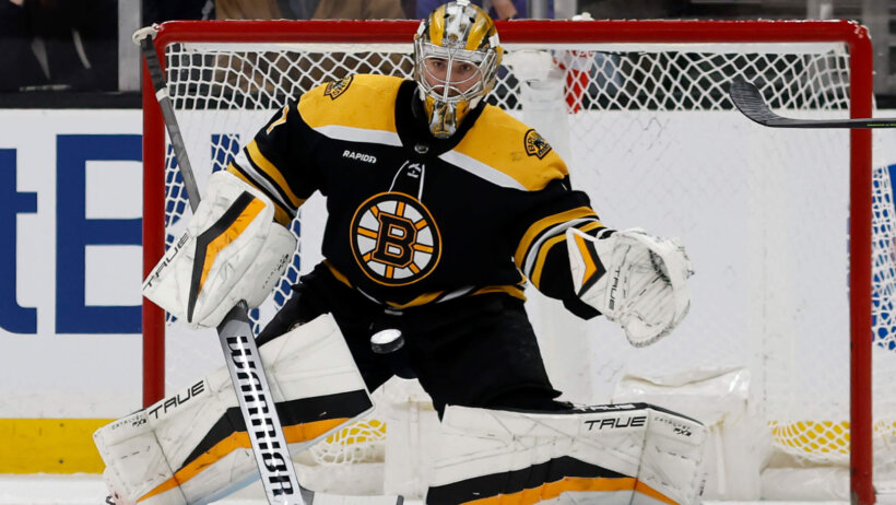 Boston Bruins goalie.