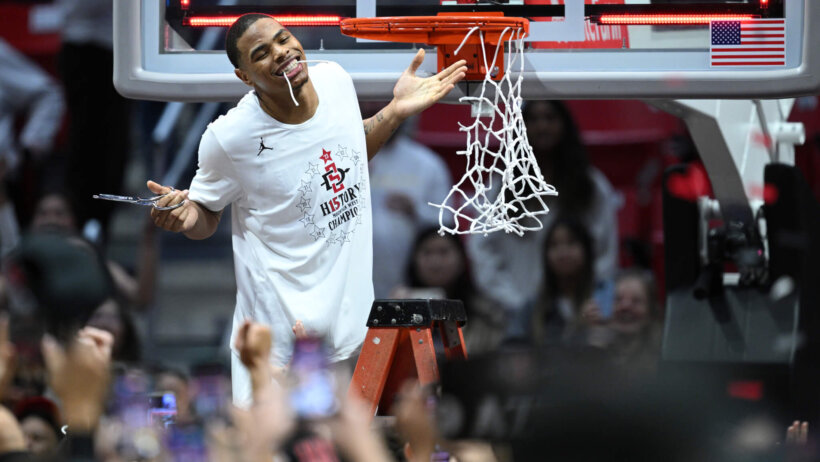 San Diego State Aztecs forward Keshad Johnson