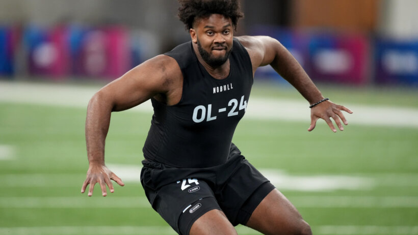 Paris Johnson at NFL Combine