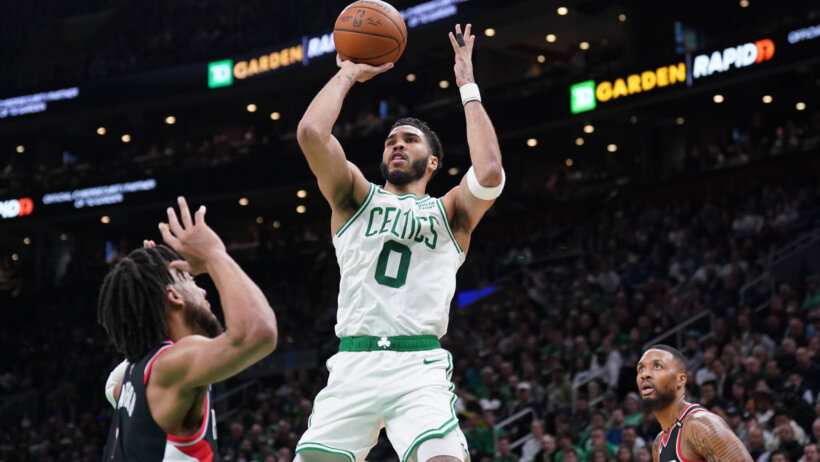 Boston Celtics star forward Jayson Tatum