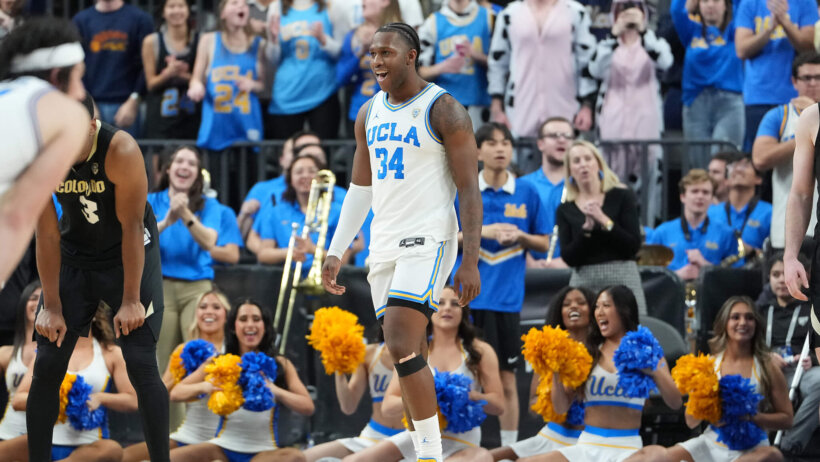 UCLA Bruins college basketball action.