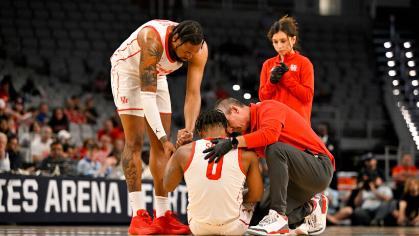 Marcus Sasser, Houston Cougars suffering injury