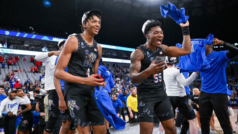 Memphis players celebrating