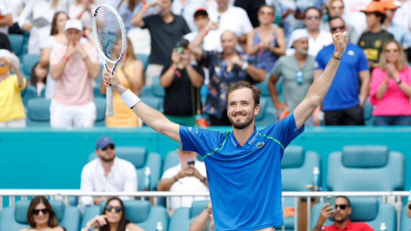 Daniil Medvedev is in his first Italian Open semifinal