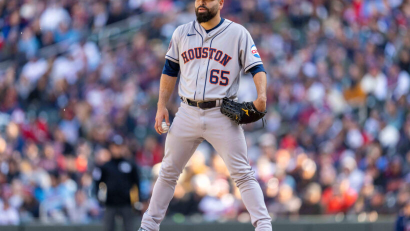 Jose Urquidy on the mound