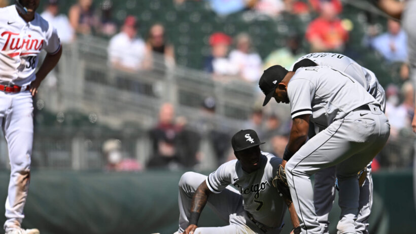 Chicago White Sox Tim Anderson injures ankle