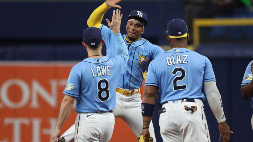 Tampa Bay Rays winning celebration