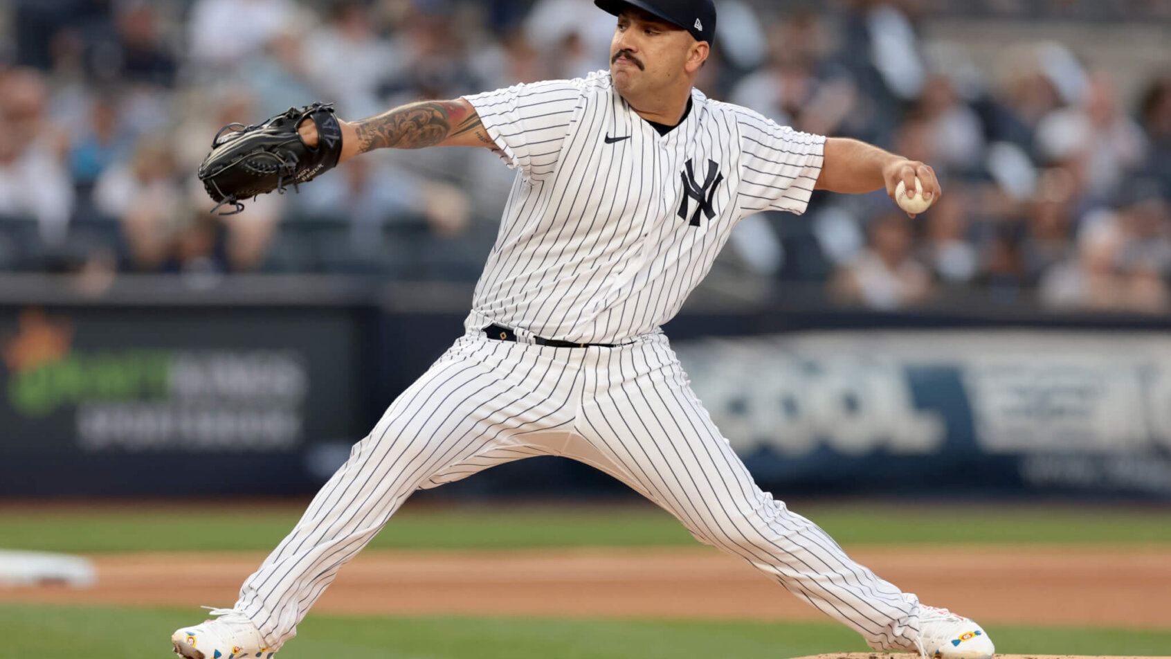 Nestor Cortes Jr. delivers a pitch.