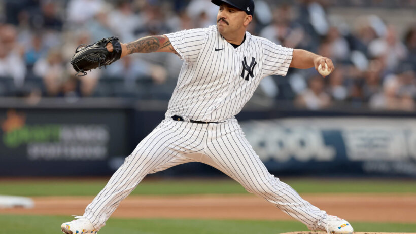 Nestor Cortes Jr. delivers a pitch.
